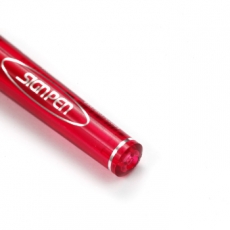 晨光(M&G) 0.5mm短杆签字笔 便携式中性笔水笔#GP0097，红色，12支装