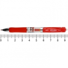 晨光(M&G) 0.5mm按制中性笔 防摔按动中性笔水笔#K35，红色