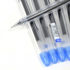东亚(DONG-A) 0.5mm透明杆中性笔 南韩针管水笔#MY-GEL，蓝色，12支装