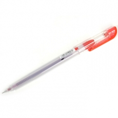 东亚(DONG-A) 0.5mm透明杆中性笔 南韩针管水笔#MY-GEL，红色，12支装