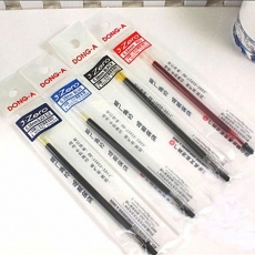 东亚(DONG-A) 0.38mm财务中性笔芯 3-ZERO签字笔水笔替芯，蓝色，12支装