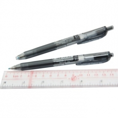 三菱 0.5mm按制签字笔 按动中性笔水性笔#UMN105，黑色，12支装