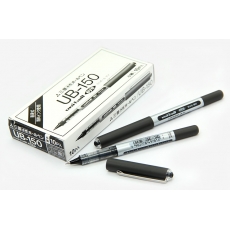 三菱 0.5mm走珠笔 直液式中性笔签字笔水笔#UB-150，黑色