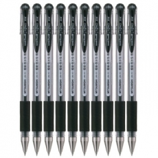 三菱 0.38mm啫喱笔 极细财务中性笔彩色水笔#UM-151，黑色