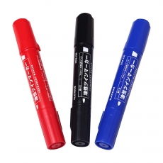 白金 大双头记号笔 物流记号笔 油性笔大头笔#CPM-150，红色，10支/盒
