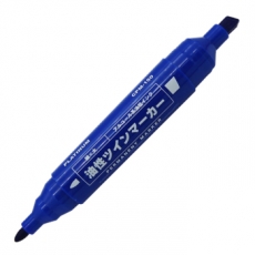 白金 大双头记号笔 物流记号笔 油性笔大头笔#CPM-150，蓝色，10支/盒