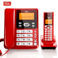 TCL 数字无绳电话子母机 无线固定电话一拖一#HCD868(D61)