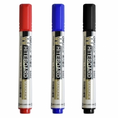 得力(Deli) 白板笔可擦笔可加墨白板笔 无毒液体粉笔#S502，蓝色 10支装