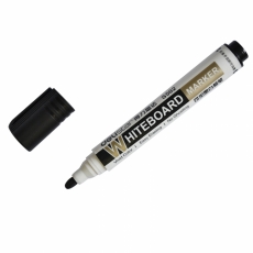 得力(Deli) 白板笔可擦笔可加墨白板笔 无毒液体粉笔#S502，蓝色 10支装