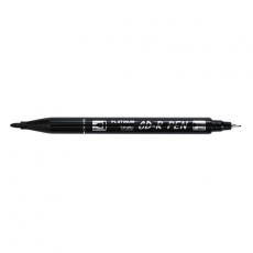 白金 小双头记号笔 双头油性记号笔 光盘笔CD笔#CPM-29，黑色