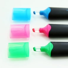 三菱 斜头透视荧光笔 清新荧光标记笔记号笔#USP-200，粉色