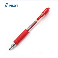 百乐(Pilot) 0.5mm按制中性笔 BL-G2-5按挚式水笔#G-2，红色