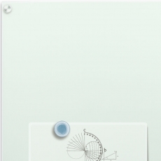 得力(Deli) 磁性钢化玻璃白板 抗划书写顺畅会议写字板#8735 60cm*90cm